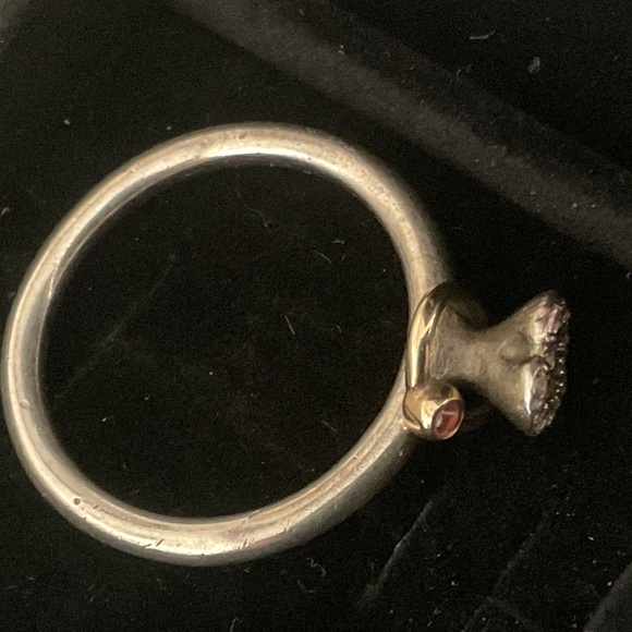 Pandora engagement ring, 14k solid gold and silver - Picture 4 of 5